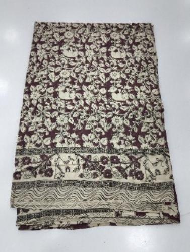 KALAMKARI PRINTED COTTON SAREE